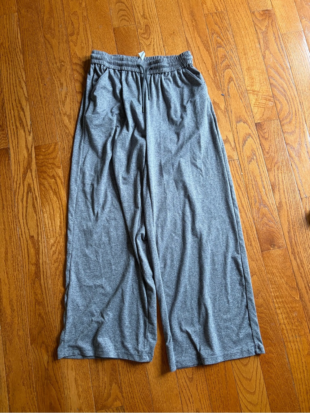 HALARA Wide Leg Lounge Pants in Heather Gray